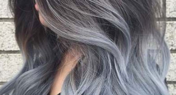 Gri Ombre Saç Modeli